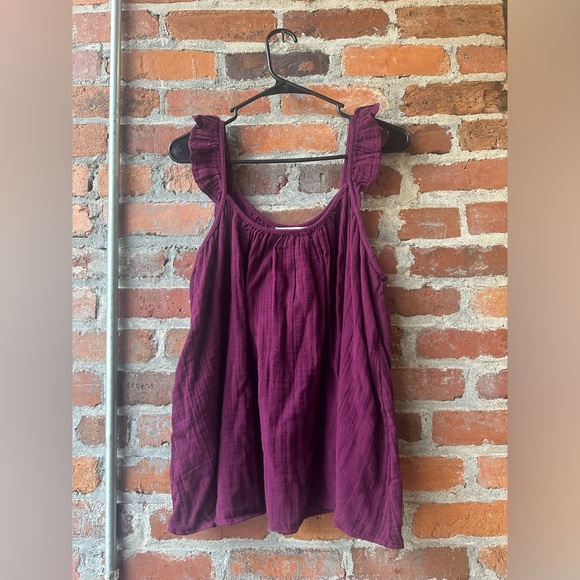 Terra & Sky Women's Plus Size Ruffle Strap Tank Top - Picture 2 of 8